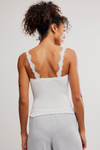 spring fever cami in white alyssum