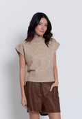 kate ruffle collar dolman sweater in oat