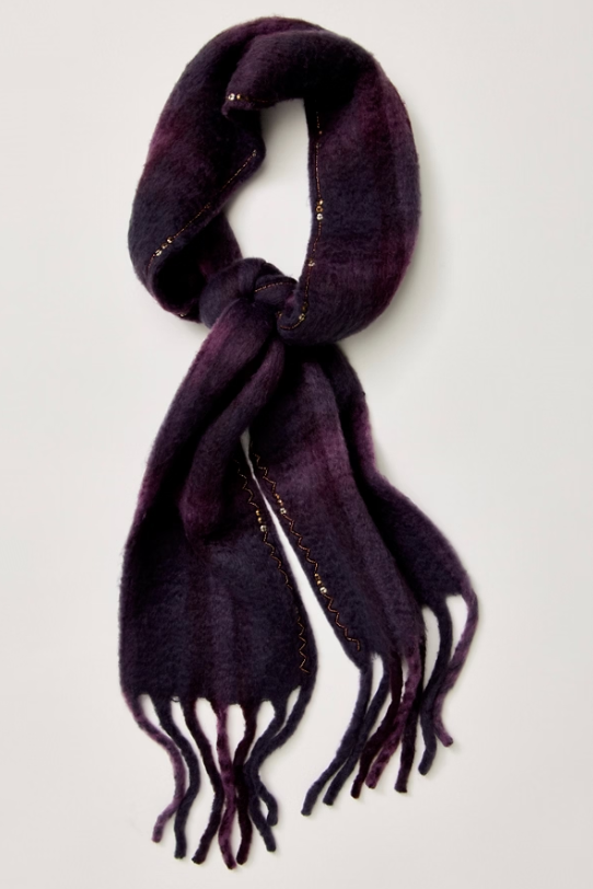 highland plaid skinny scarf