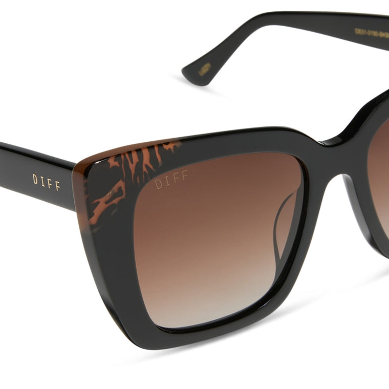 lizzy in black + brown gradient polarized