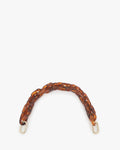 shortie strap in resin tortoise