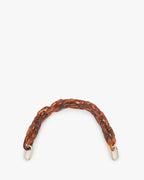 shortie strap in resin tortoise