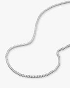 baby not your basic tennis necklace 2mm - silver