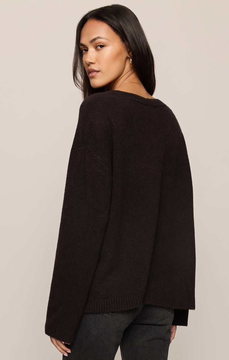 cozy moment cardi in black