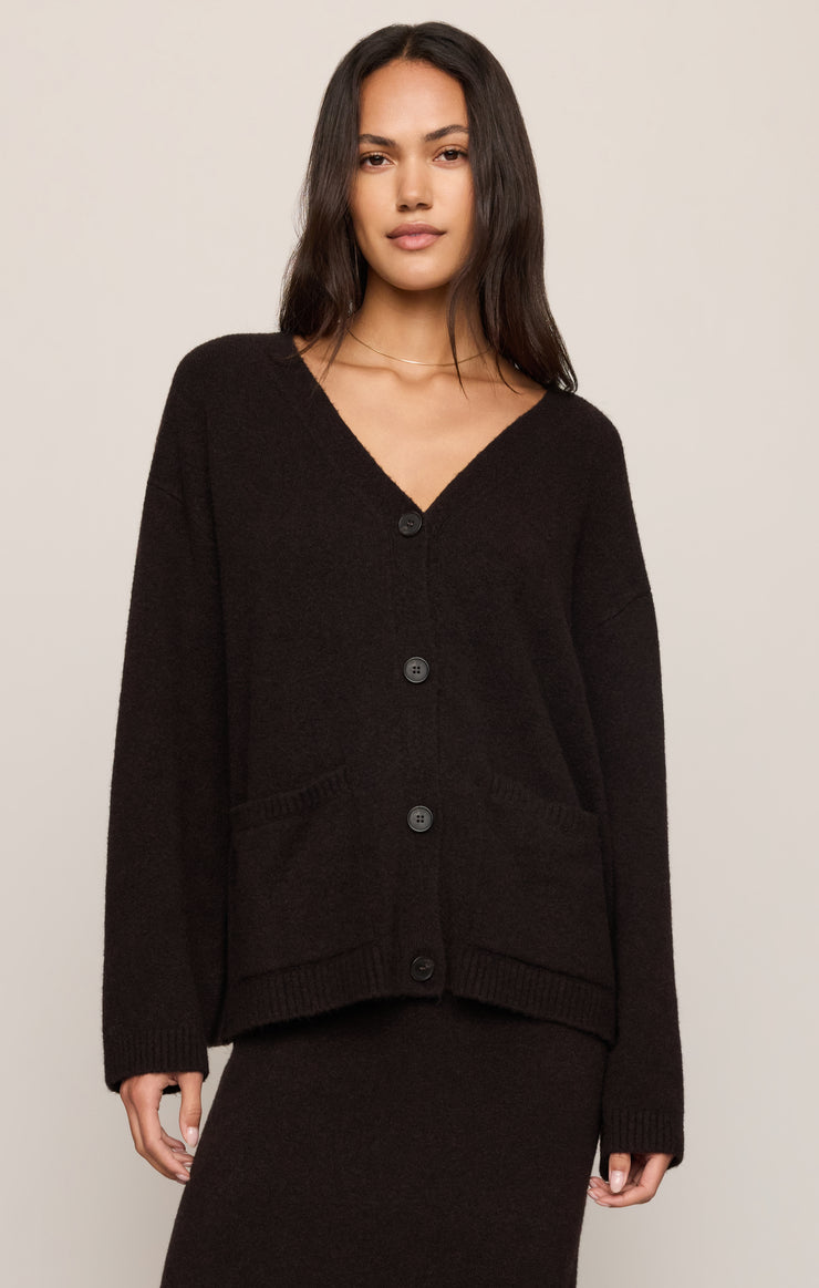 cozy moment cardi in black