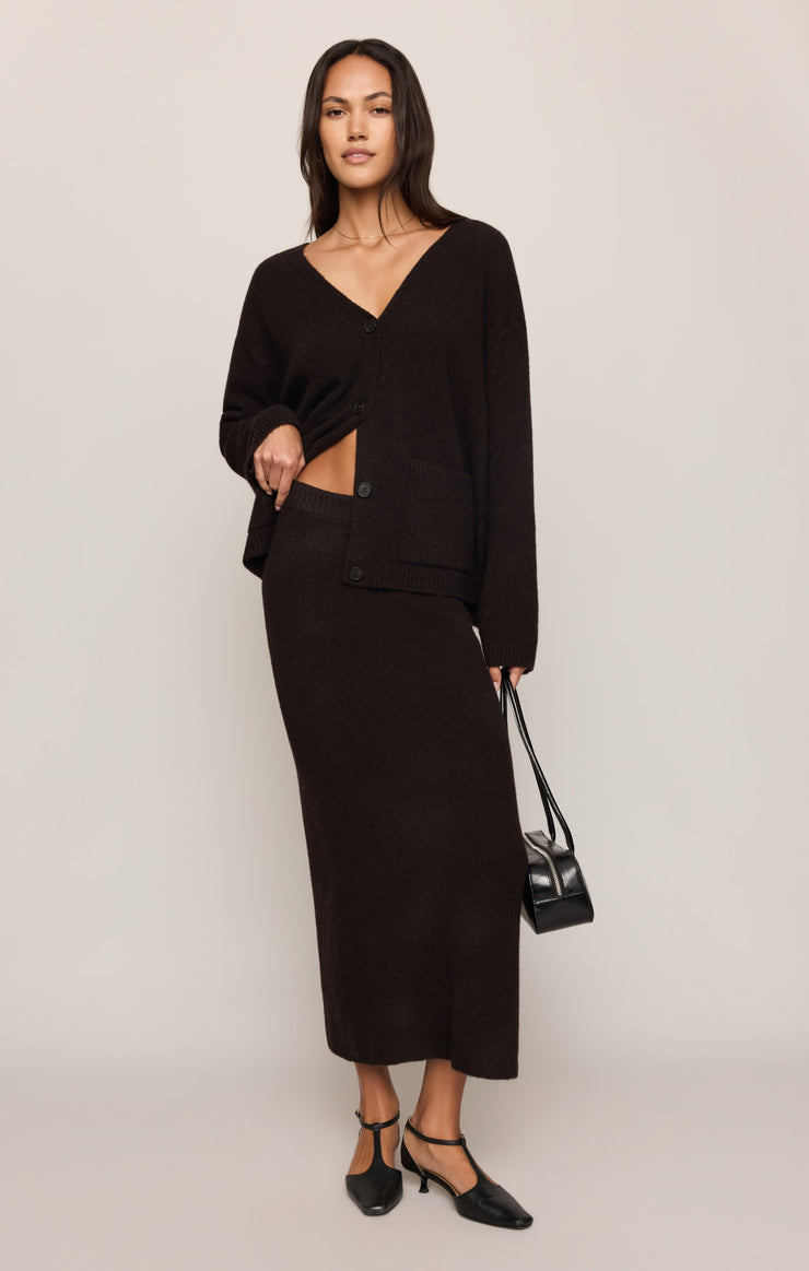 cozy moment cardi in black