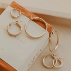 bold hoops - 28mm