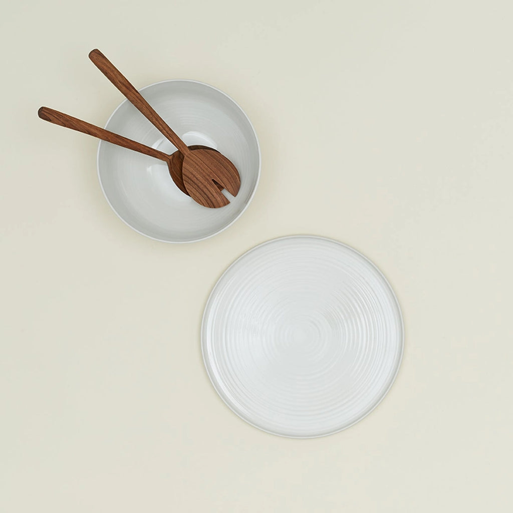 essential serving platter in bone