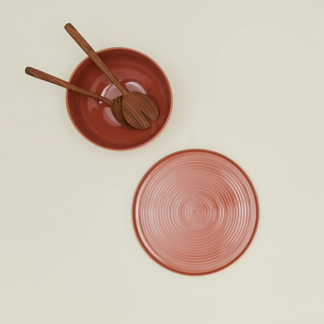 essential serving platter in terracotta