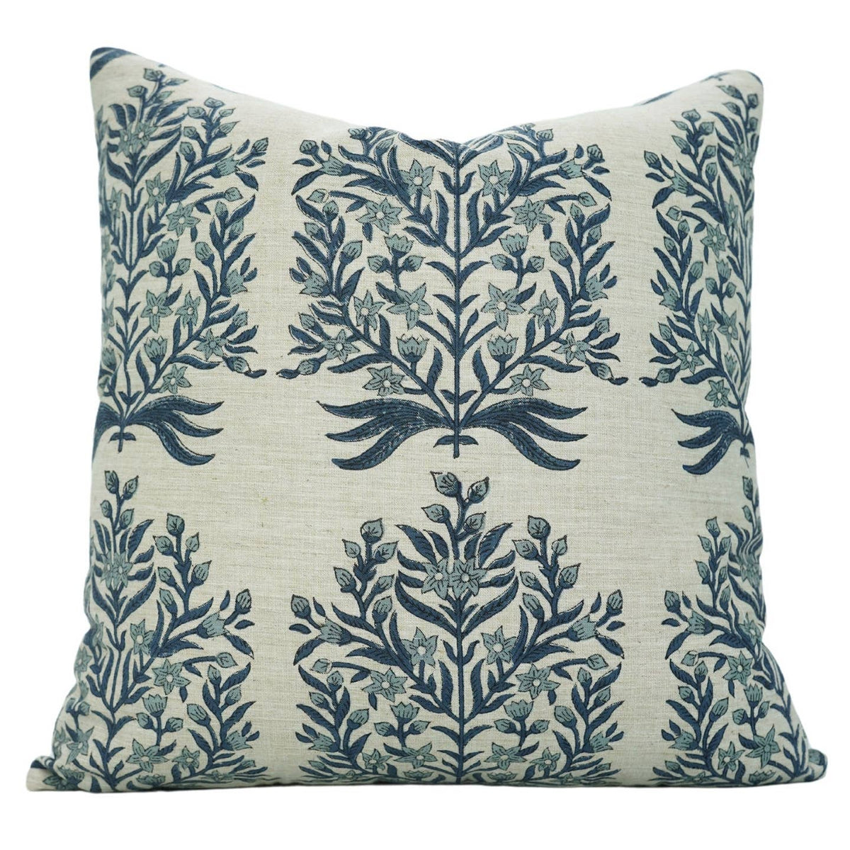 bohemian block print pillow in vrindavan- 20x20