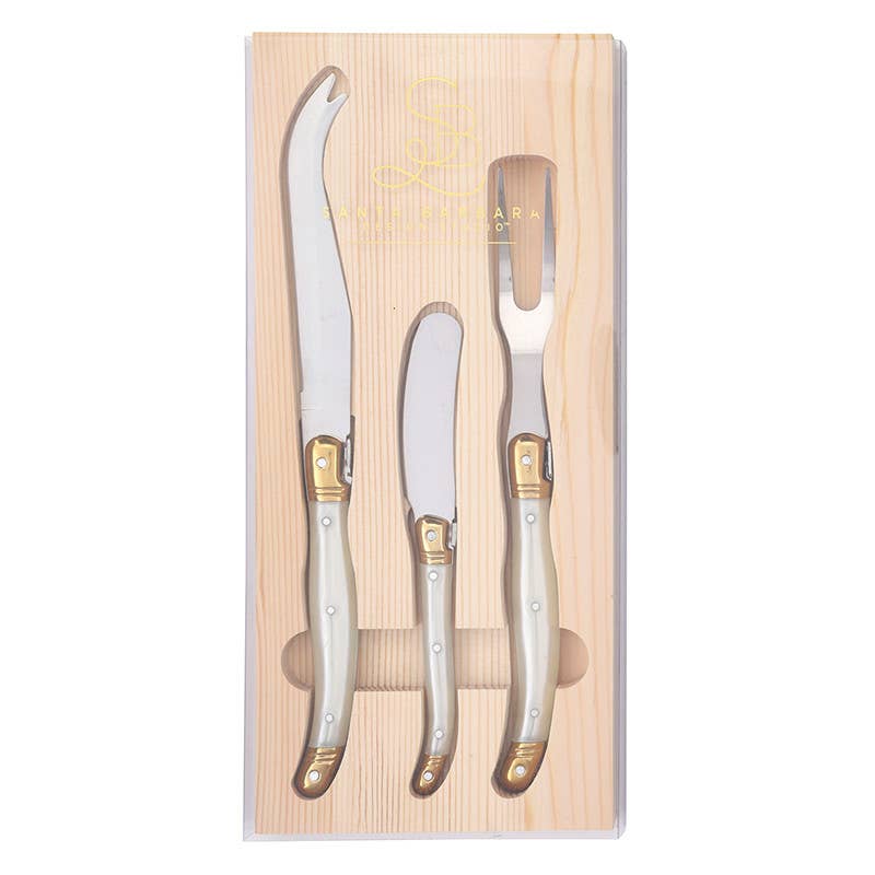 pearl cheese knife set