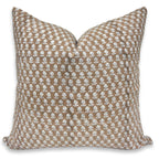 floral block print 20x20 pillow in tarangni
