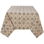 salvia block print table cloth