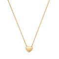 mini puff heart necklace