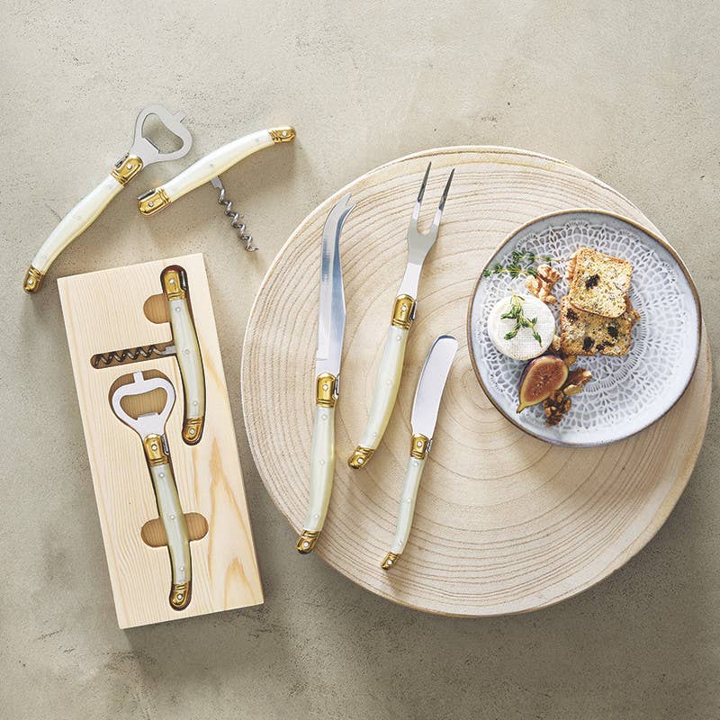 pearl cheese knife set
