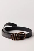 rori belt in black & cognac