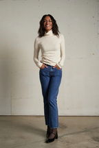 cindy recycled cotton turtleneck in sugar