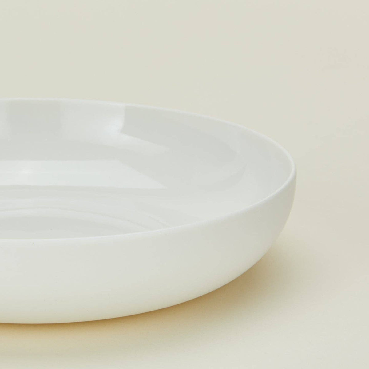 simple porcelain low bowl