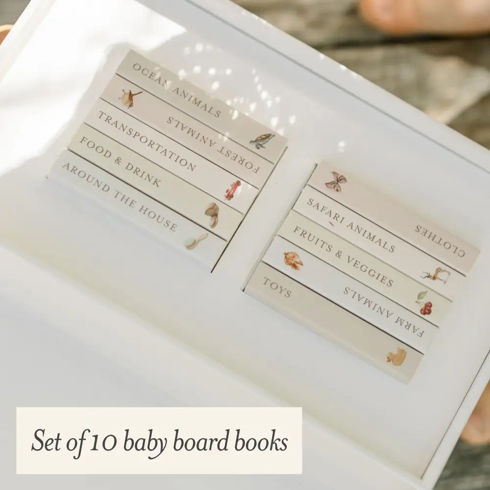 our very little library board book set