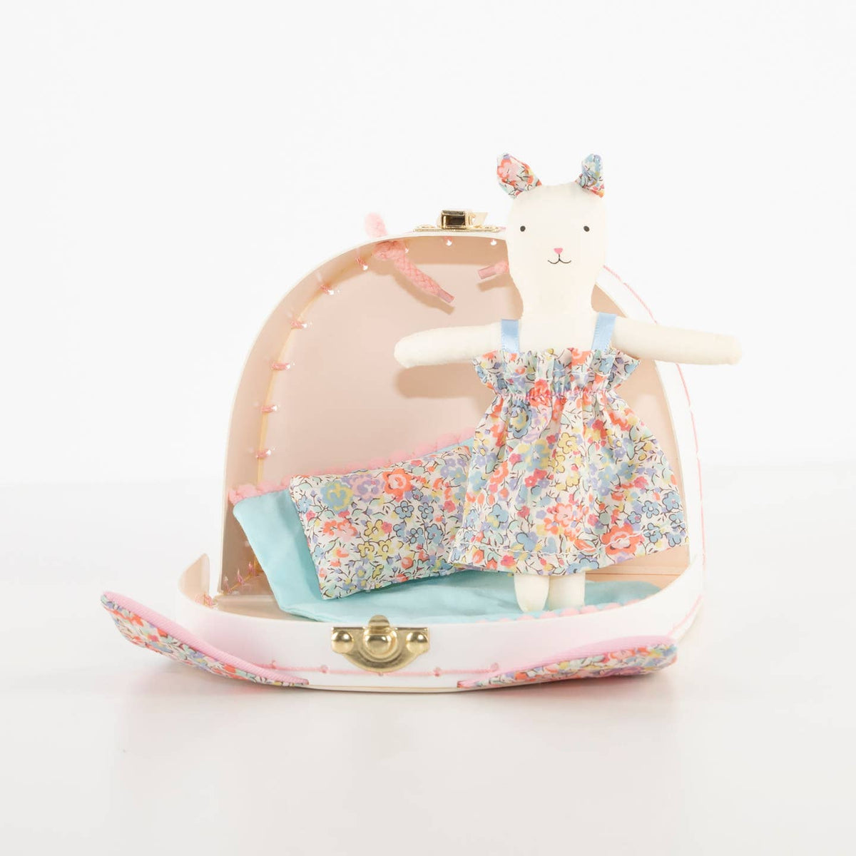 floral kitty mini suitcase