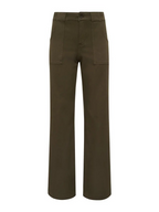 sculpted insider wide leg pant in timber
