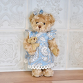 teddy with cornflower blue dress