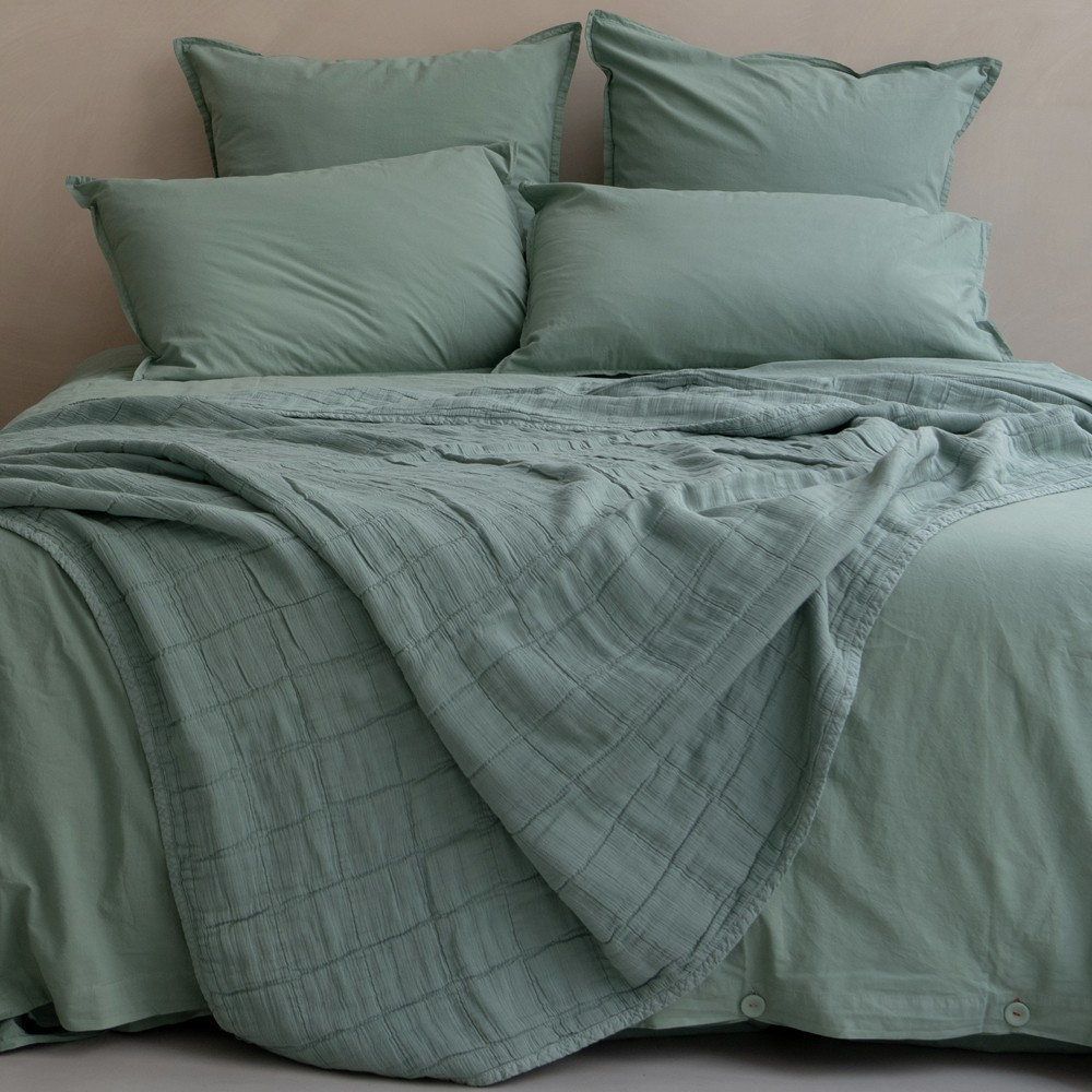 cotton throw plaid