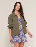 erie jacket in olive