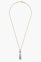 messina necklace in clear quartz