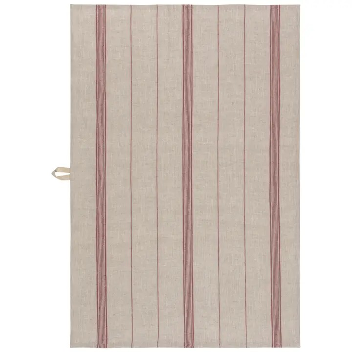 wine maison stripe linen dishtowel set of 2