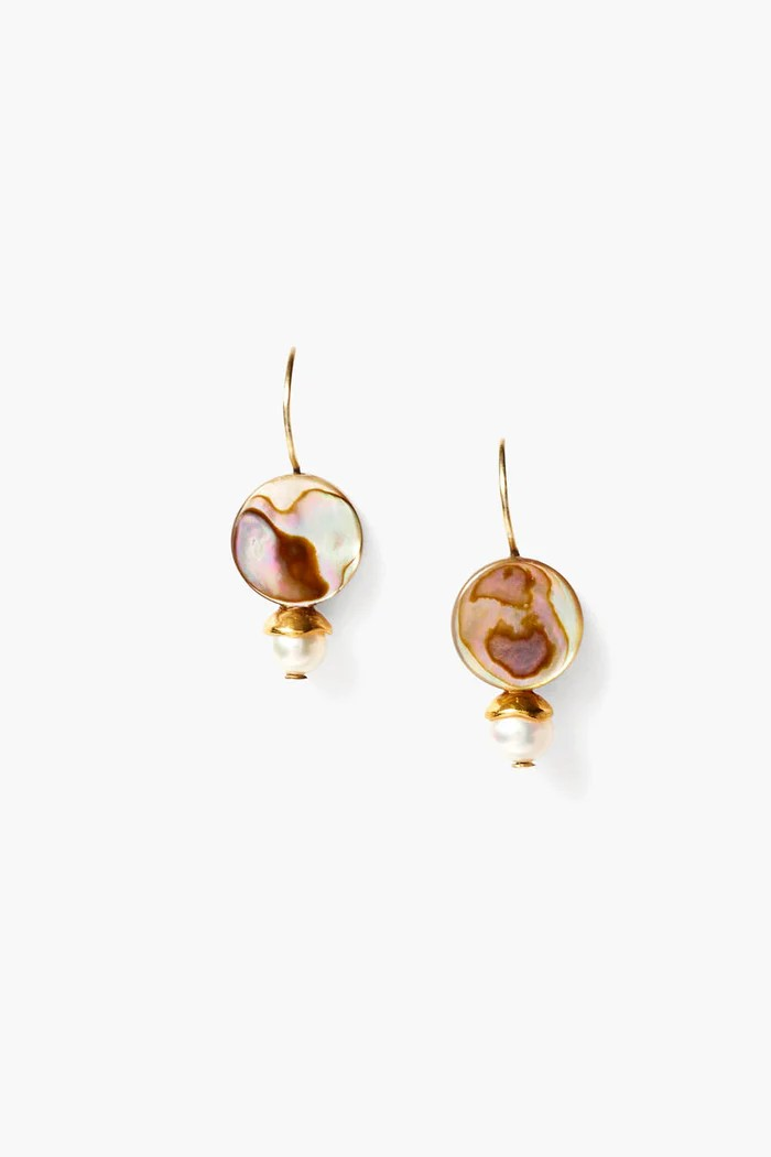 damaris earrings in abalone mix