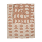 jacquard blanket in copper moons