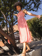 apple butter midi dress