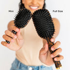 mini boar bristle hair brush
