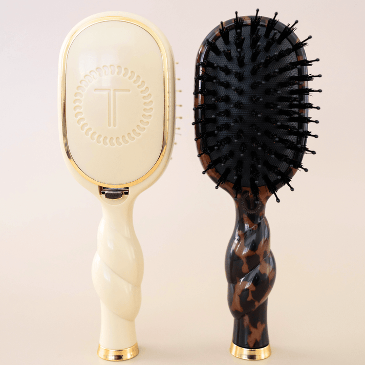 mini boar bristle hair brush