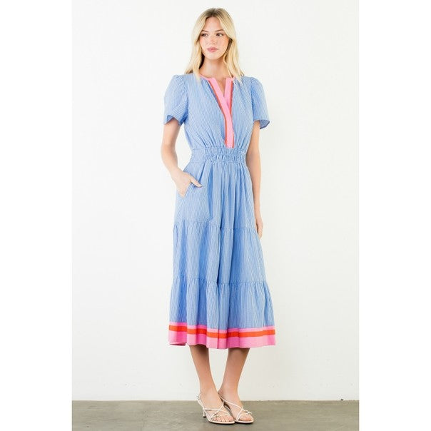 the brigette textured maxi