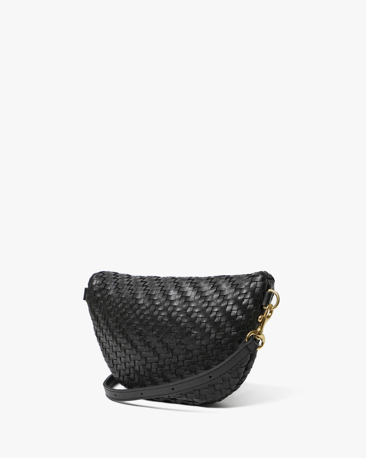 petite fanny in woven zig zag - black