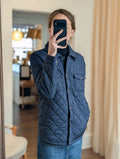 barn jacket puffer in navy