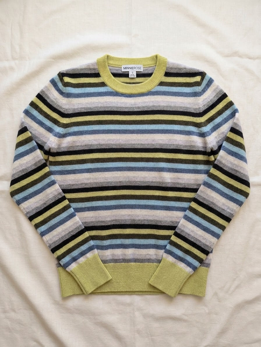 long sleeve striped crew