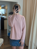 dolman sweatshirt in woodrose