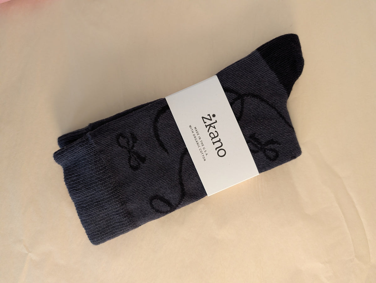 organic cotton crew socks - women's