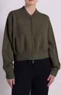 cashmere cropped bomber