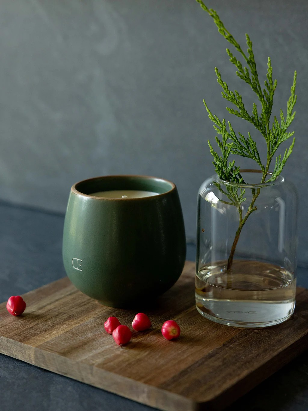 stoneware candles