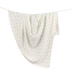 organic cotton poppy swaddle