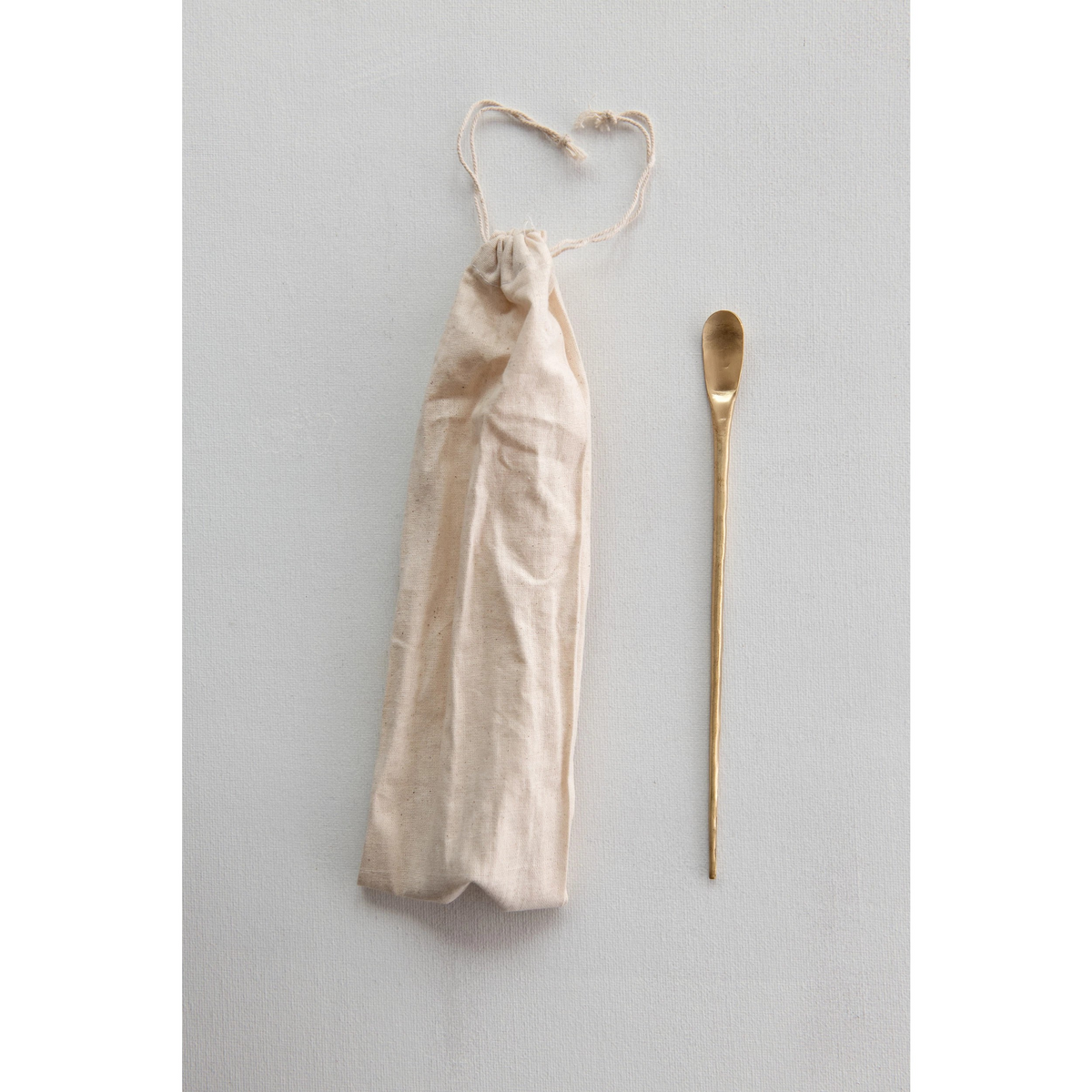 brass cocktail spoon