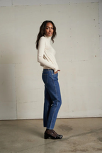 cindy recycled cotton turtleneck in sugar