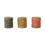 velvet ribbon on wooden spool