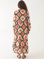 the teo dress in casiopea volcano