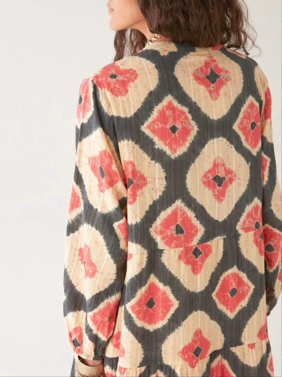 the teo dress in casiopea volcano