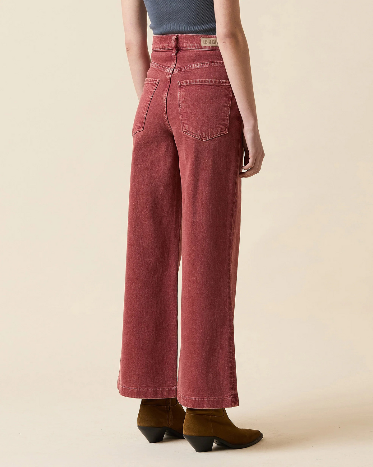 virginia wide leg ankle in sandwashed spiced